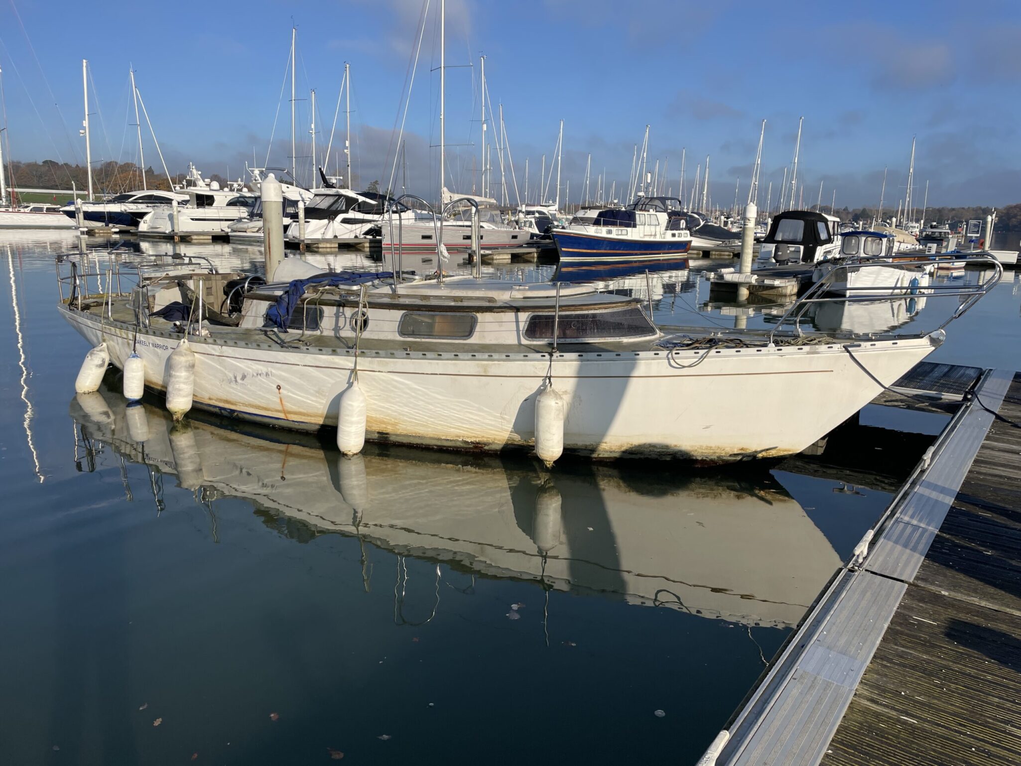 Warrior 35 Yacht Disposal from River Hamble