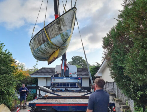 Caravela 22 Lifted from a Dorset Garden