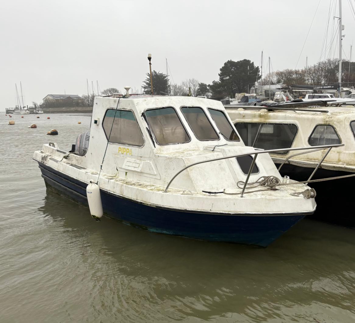 Salvaged Motor Boat in Hayling